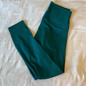 Size 6 dark teal lululemon leggings